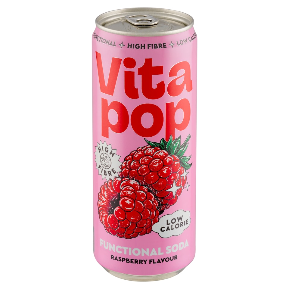 Obrázek 1 pro produkt Vitapop Sycený nealkoholický nápoj s malinovou příchutí 330ml