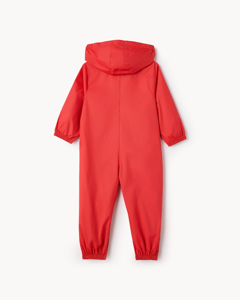 image 1 of F&F School Unisex Zip Up Puddlesuit in Red