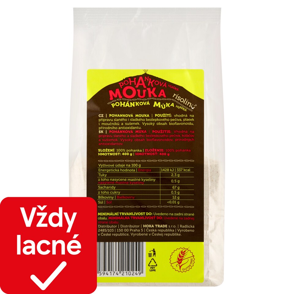 obrázok 1 z Risolino Pohánková múka hladká 400 g