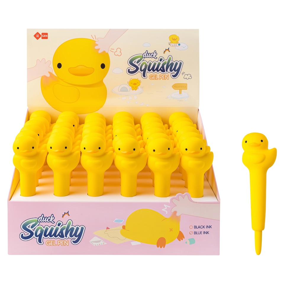 Squishy Duck Blue Gel Pen 0,5 mm