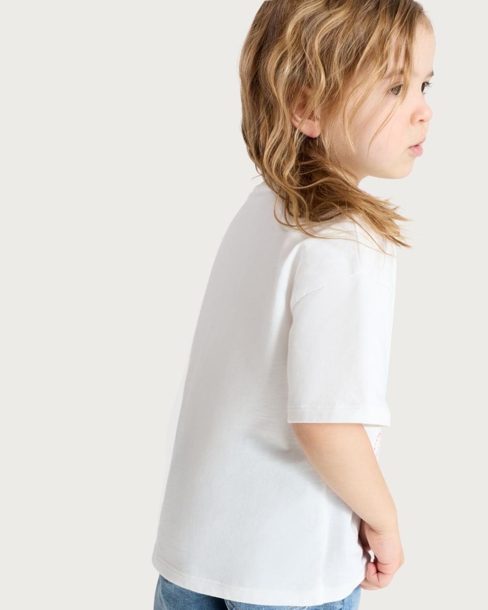 image 1 of Peppa Pig Lovely Things Pure Cotton T-Shirt in Cream