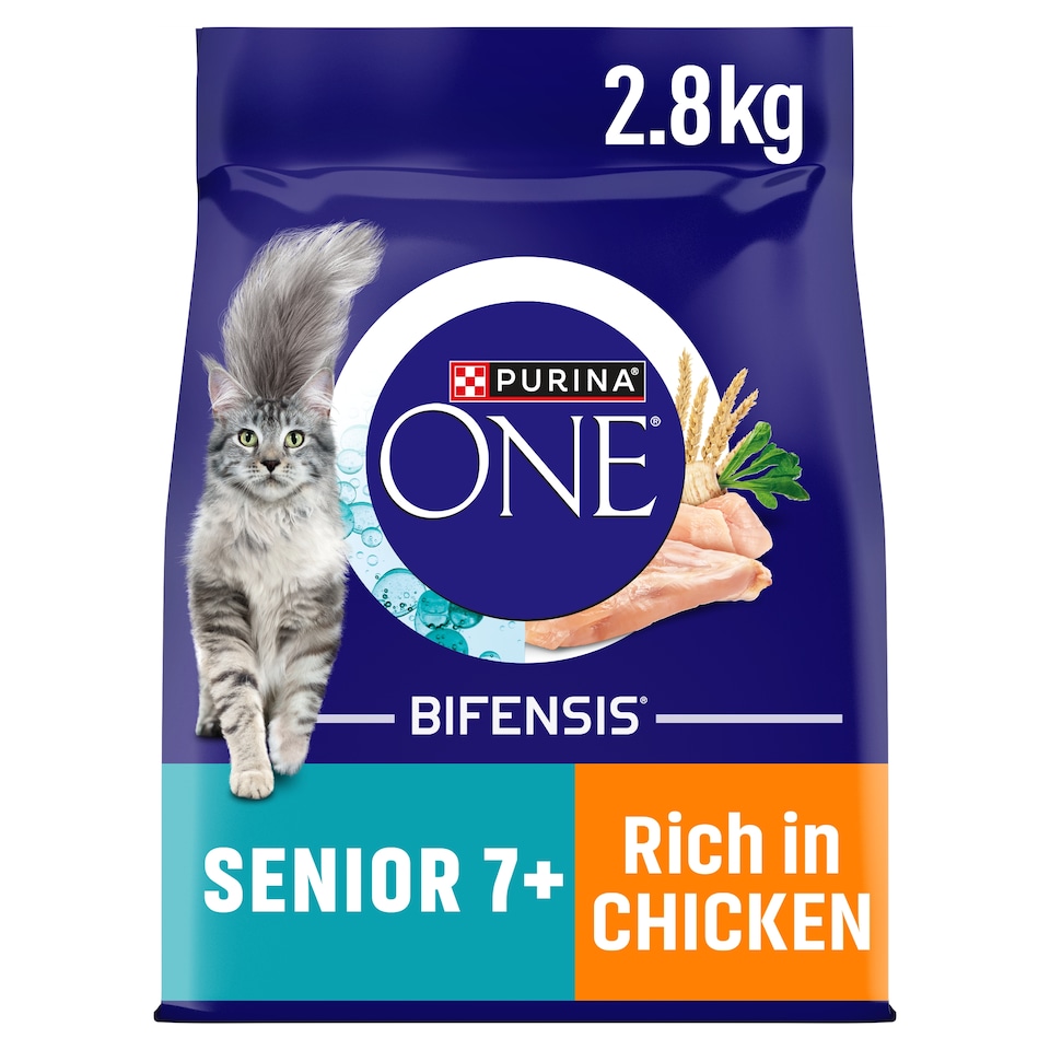 Purina One Senior 7+ Dry Cat Food Chicken 2.8Kg
