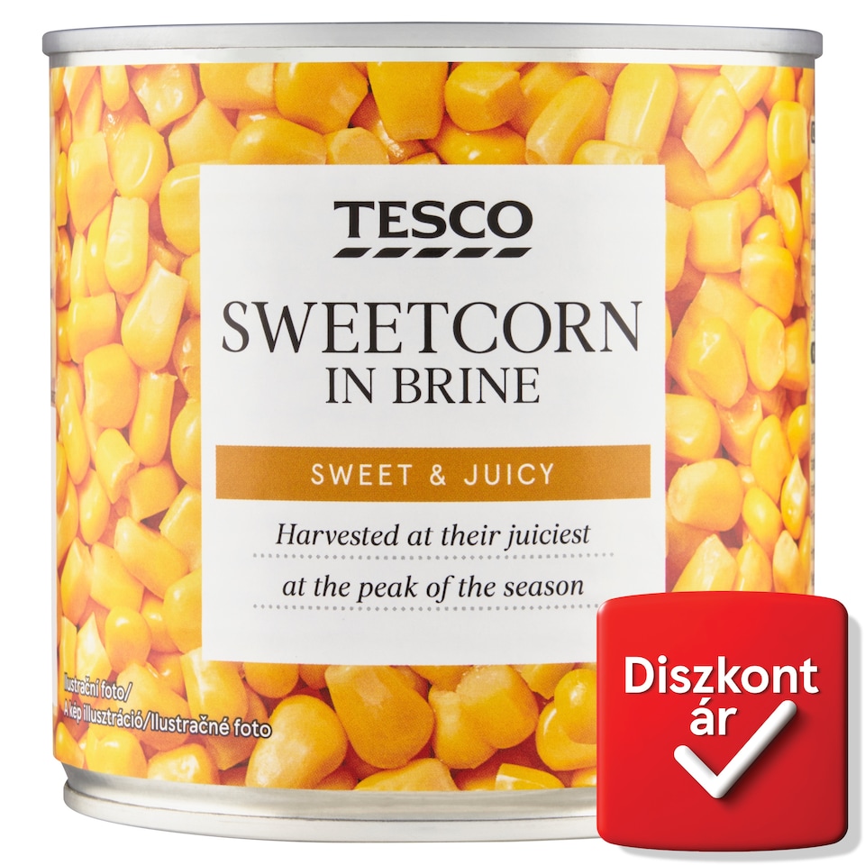 Tesco morzsolt csemegekukorica 340 g