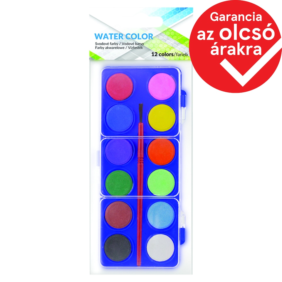 Water Color with Pain Brush 12 Colors
