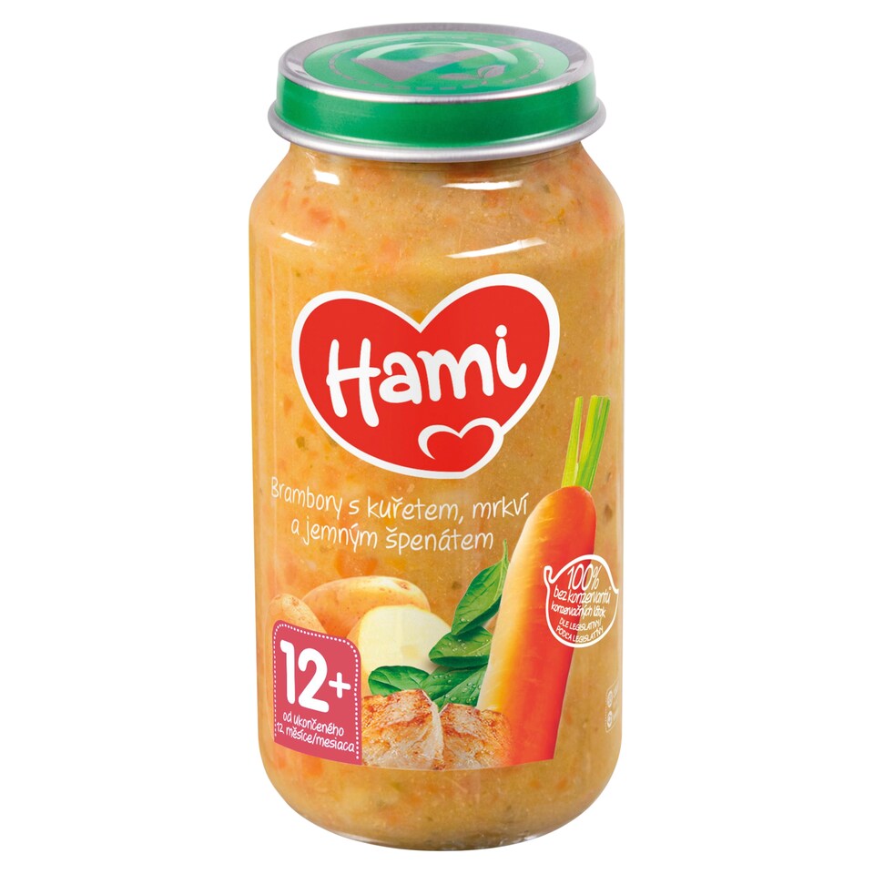 Hami Potatoes with Chicken, Carrot and Soft Spinach 250 g
