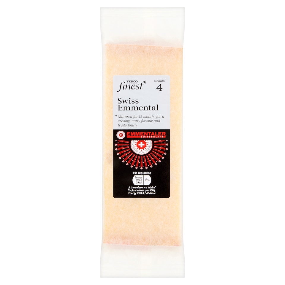 Tesco Finest Cave Aged Swiss Emmental 195G