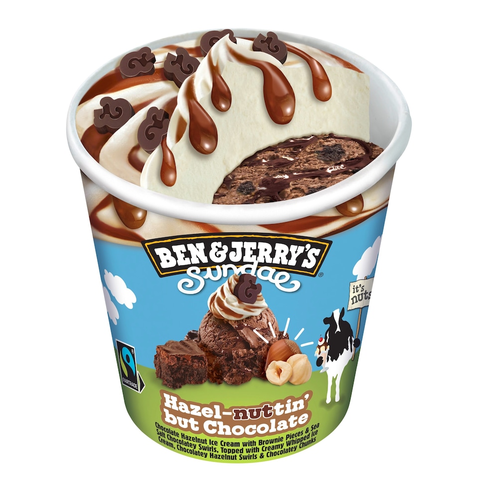 image 1 of Ben & Jerry's Sundae Hazel-Nuttin But Chocolate Ice Cream Tub 427ml