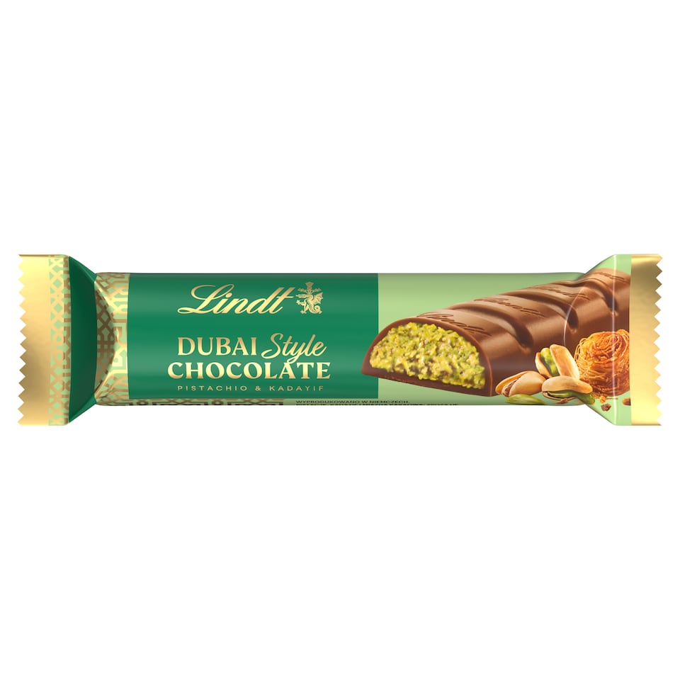 Lindt Dubai Style mléčná čokoláda s náplní z pistácií a cukrářských nití 40g