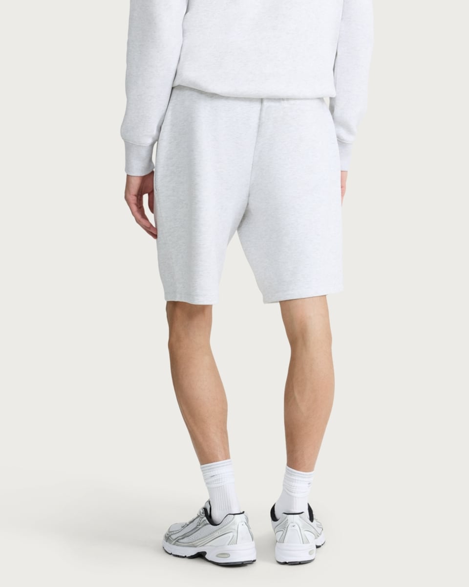 image 1 of F&F Active EVERYHOUR Cotton Rich Drawstring Shorts in Grey Marl