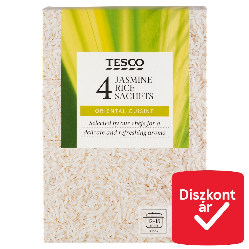 Tesco Jasmine Rice Sachets 4 x 125 g (500 g)