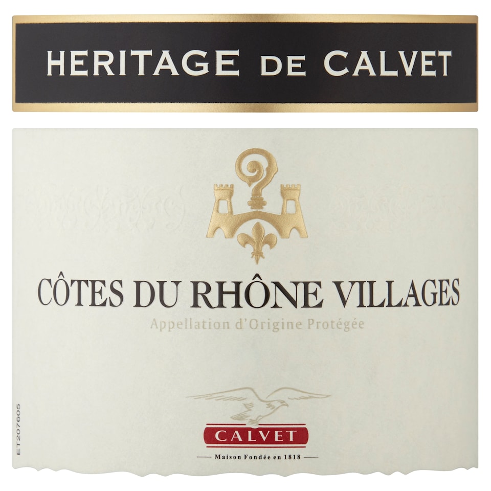 image 1 of Calvet Heritage De Calvet Cotes Du Rhone Villages 75cl