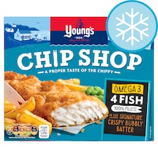 Youngs Chip Shop 4 Omega 3 Fish Fillets