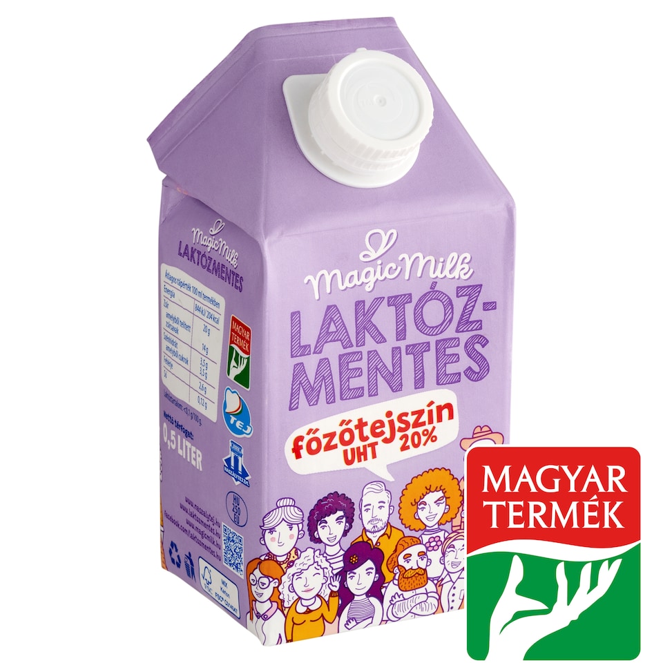 Magic Milk UHT laktózmentes főzőtejszín 20% 0,5 l