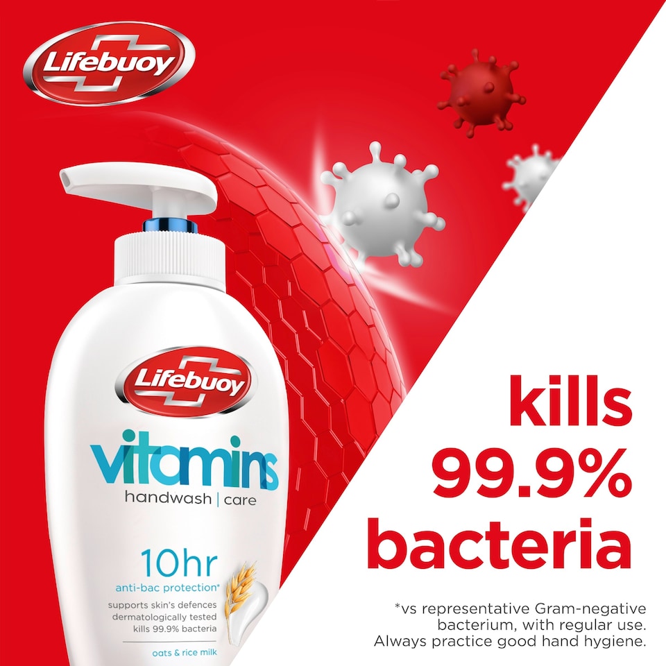 image 1 of Lifebuoy Caring Antibacterial Handwash 250Ml