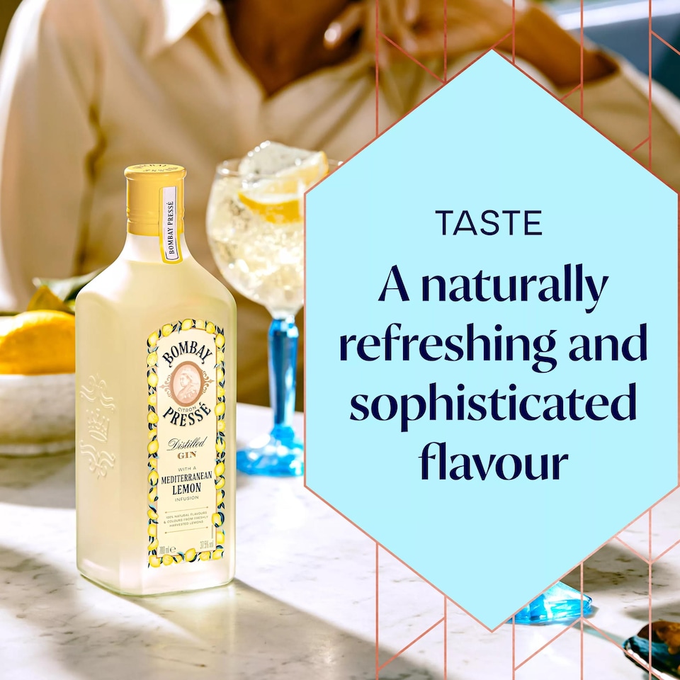 image 1 of Bombay Citron Presse Distilled Gin - Mediterranean Lemon 70cl