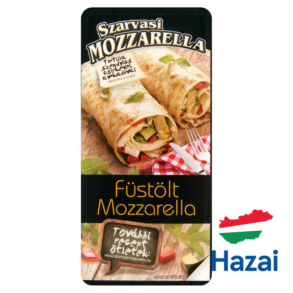 Szarvasi Szeletelt Mozzarella füstölt 100 g  1. kép