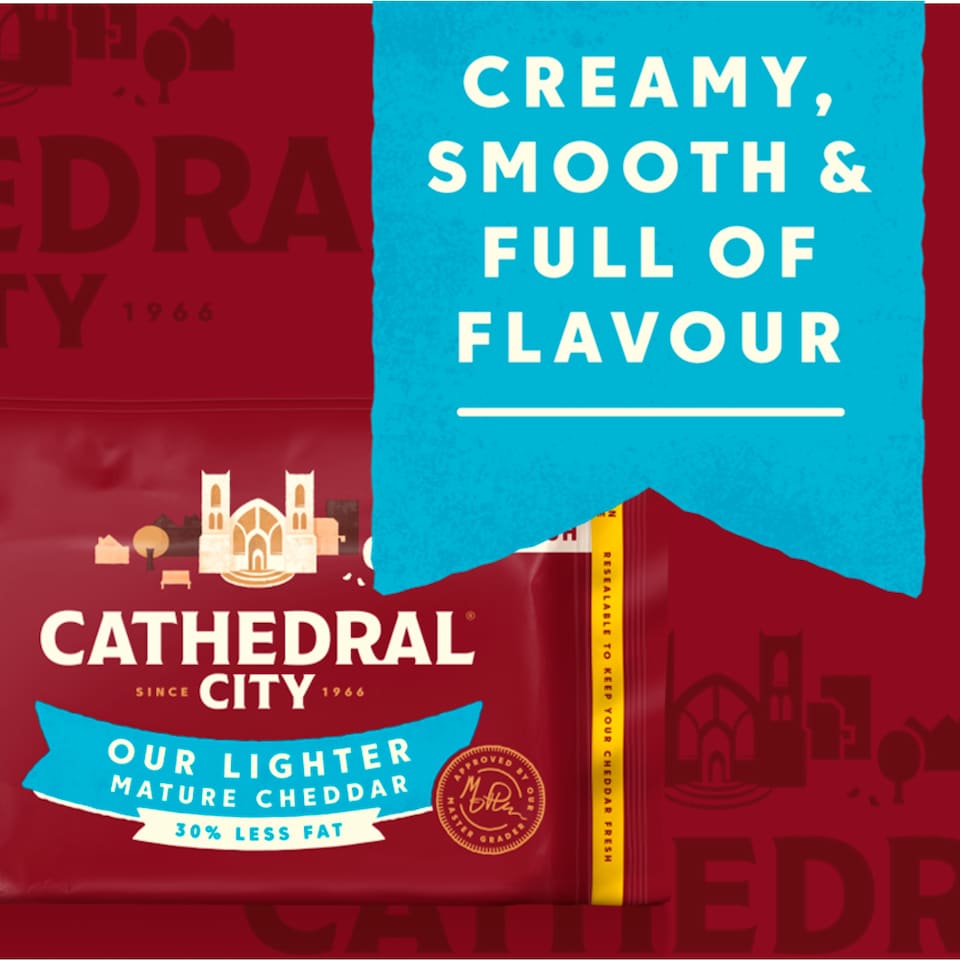 image 1 of Cathedral City Lighter Mature Cheddar Cheese 350 G