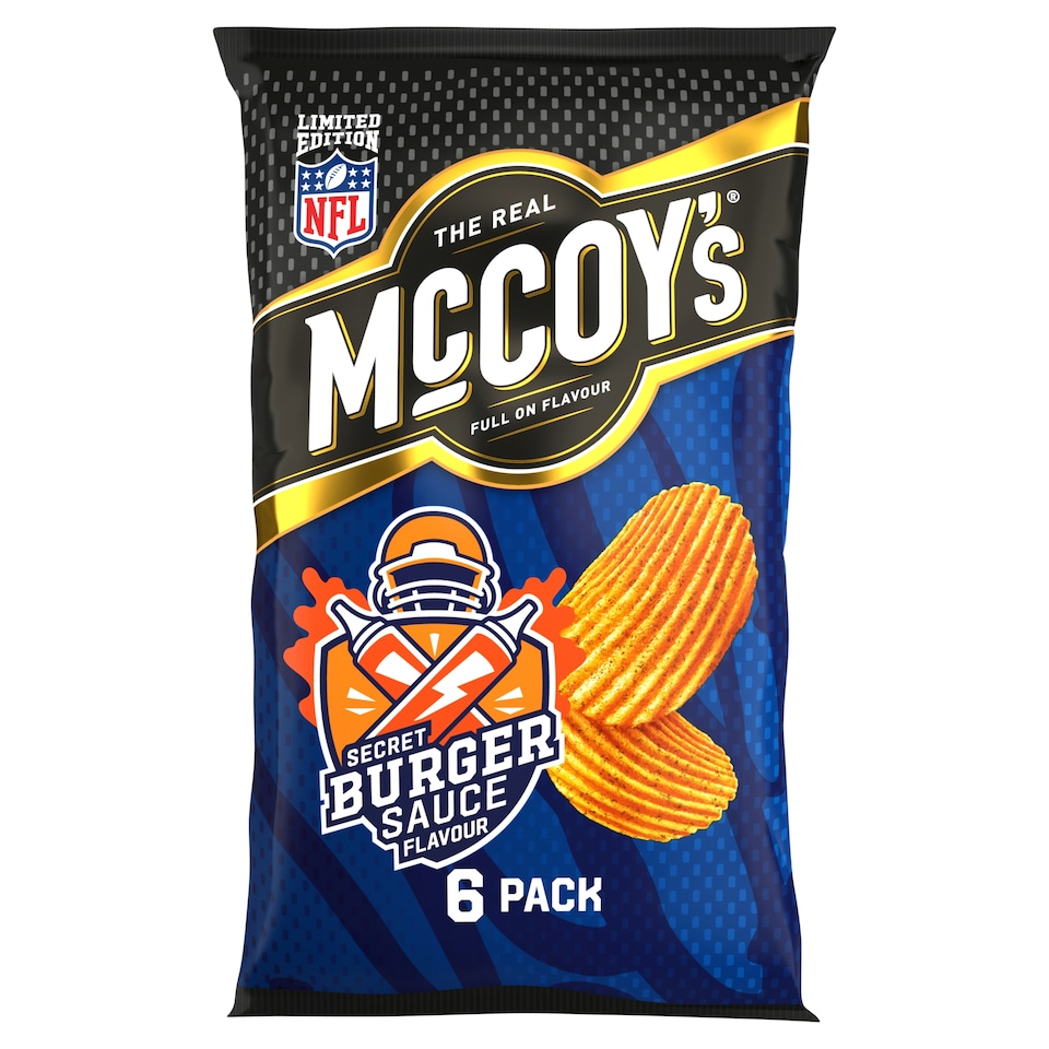 McCoy's Secret Burger Sauce Multipack Crisps 6x25g