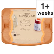 Clarence Court Burford Brown Large Free Range Eggs 6 Pack