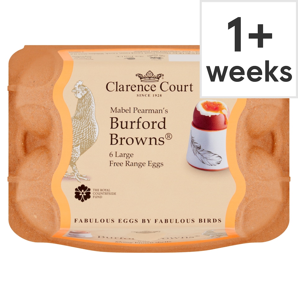 Clarence Court Burford Brown Large Free Range Eggs 6 Pack