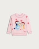 image 4 of Bluey Seasonal Fun Print Knitted Jumper in Pink