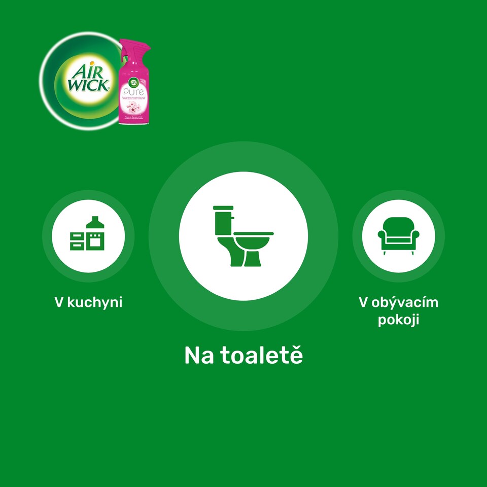 Obrázek 1 pro produkt Air Wick Pure Osvěžovač vzduchu květy třešní 250ml