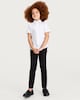 image 1 of F&F School Girls Skinny Fit Trousers in Black