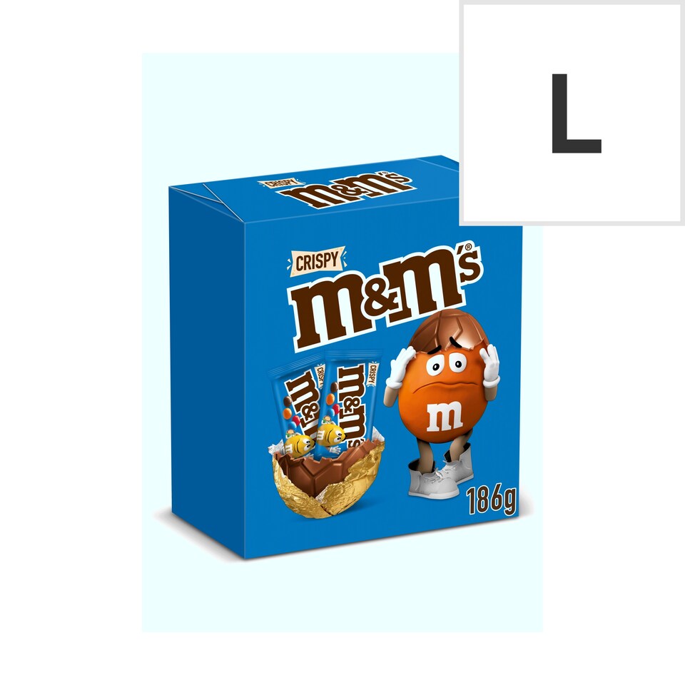 M And M's Crispy Milk Chocolate Easter Egg 186G