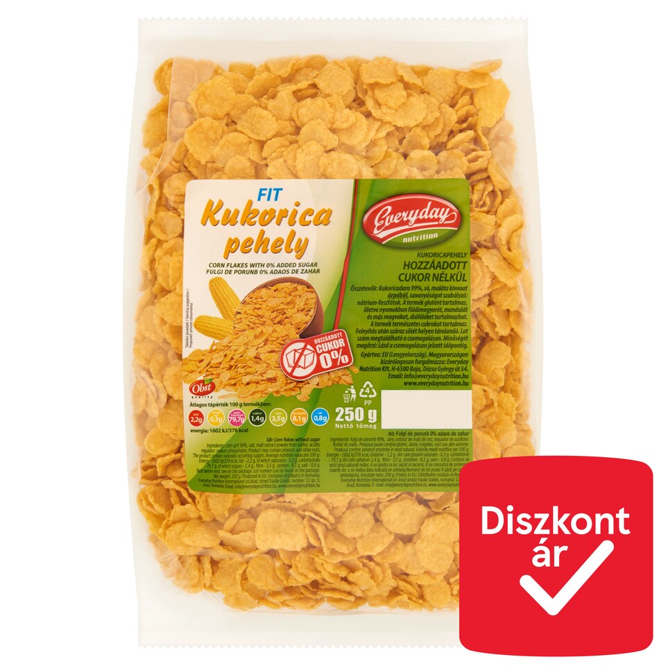 Everyday Nutrition Fit Corn Flakes without Added Sugar 250 g
