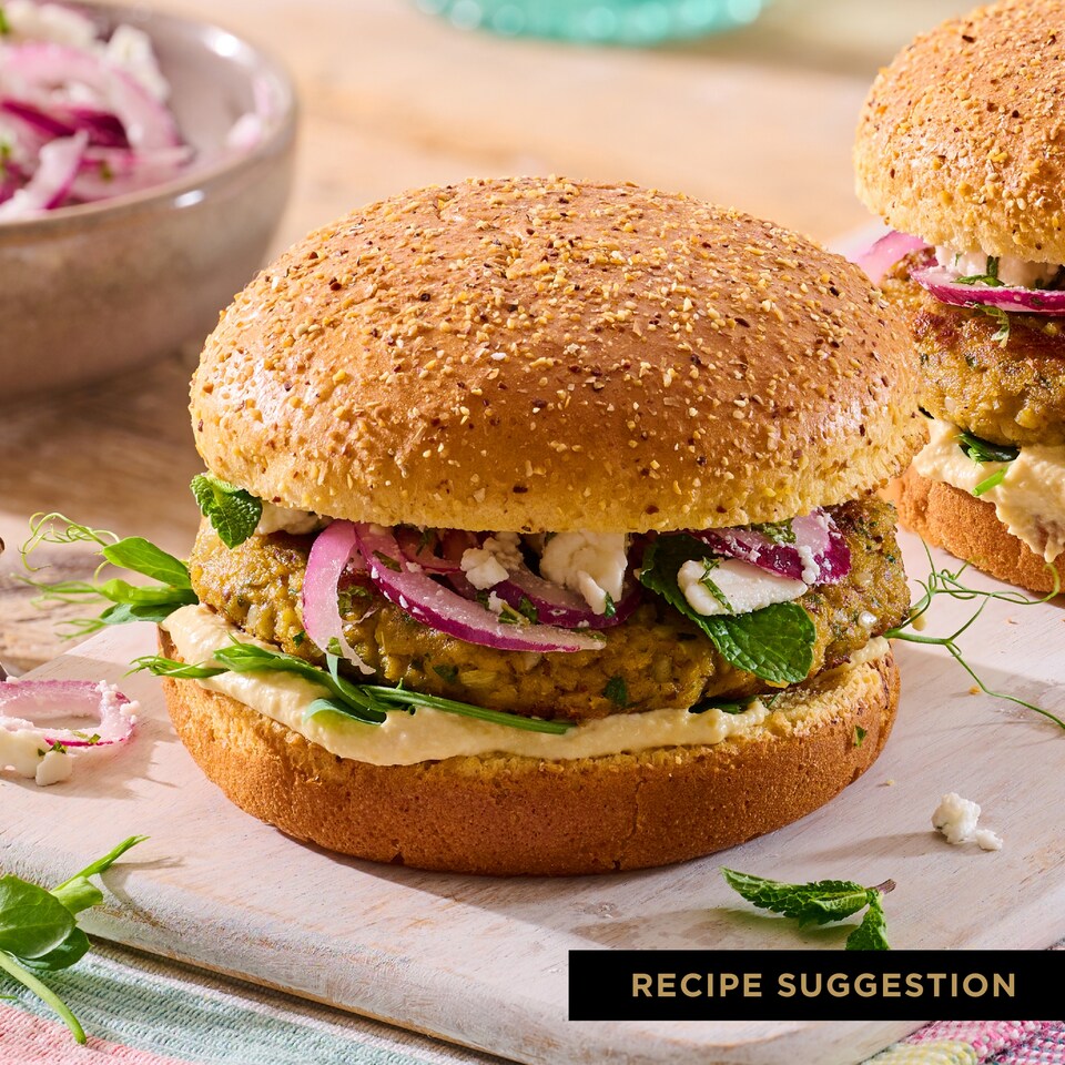 image 1 of St Pierre 4 Caramelised Onion Brioche Burger Buns Limited Edition