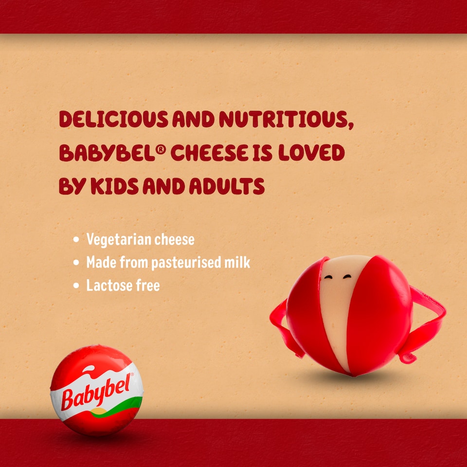 image 1 of Mini Babybel Original Cheese 6 Pack, 120 G