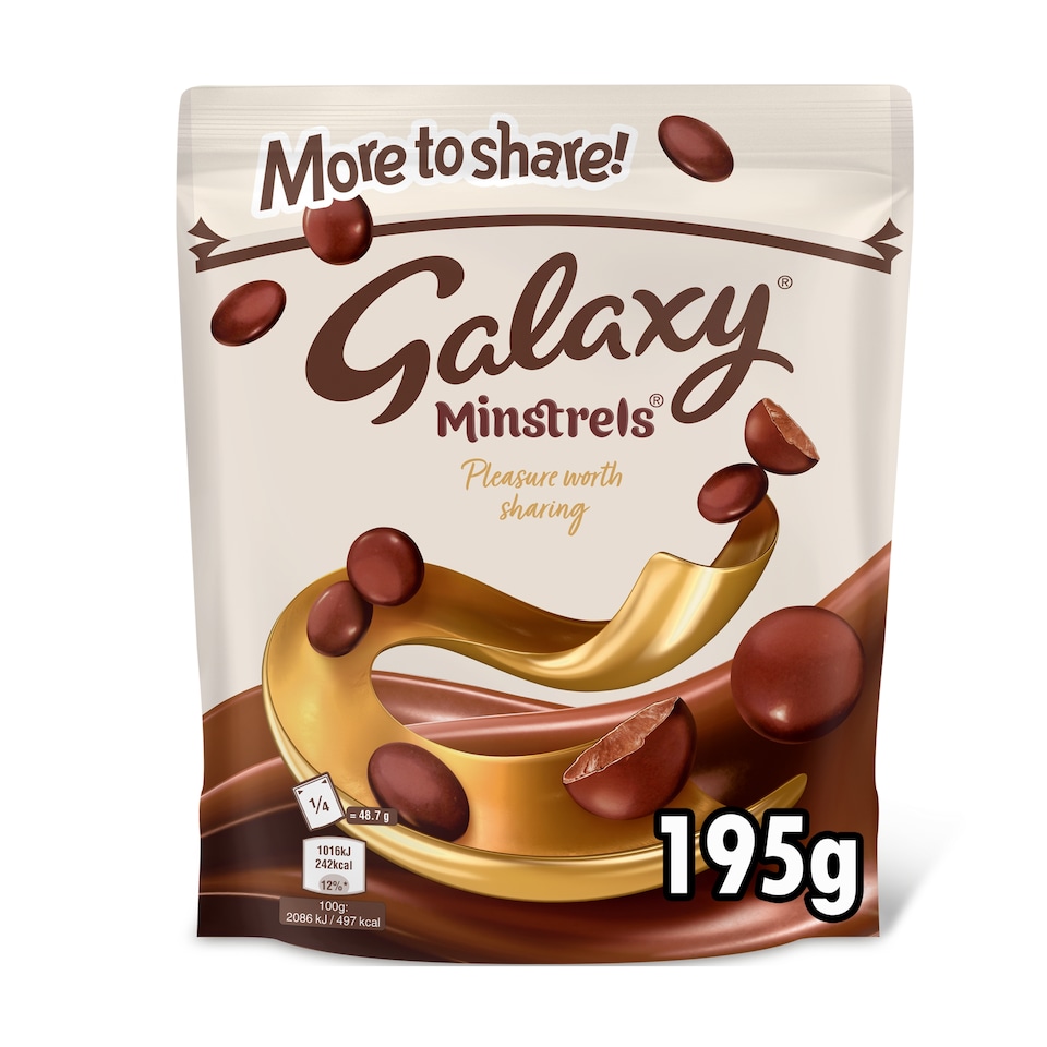 Galaxy Minstrels Buttons Milk Chocolate Pouch Bag 195g