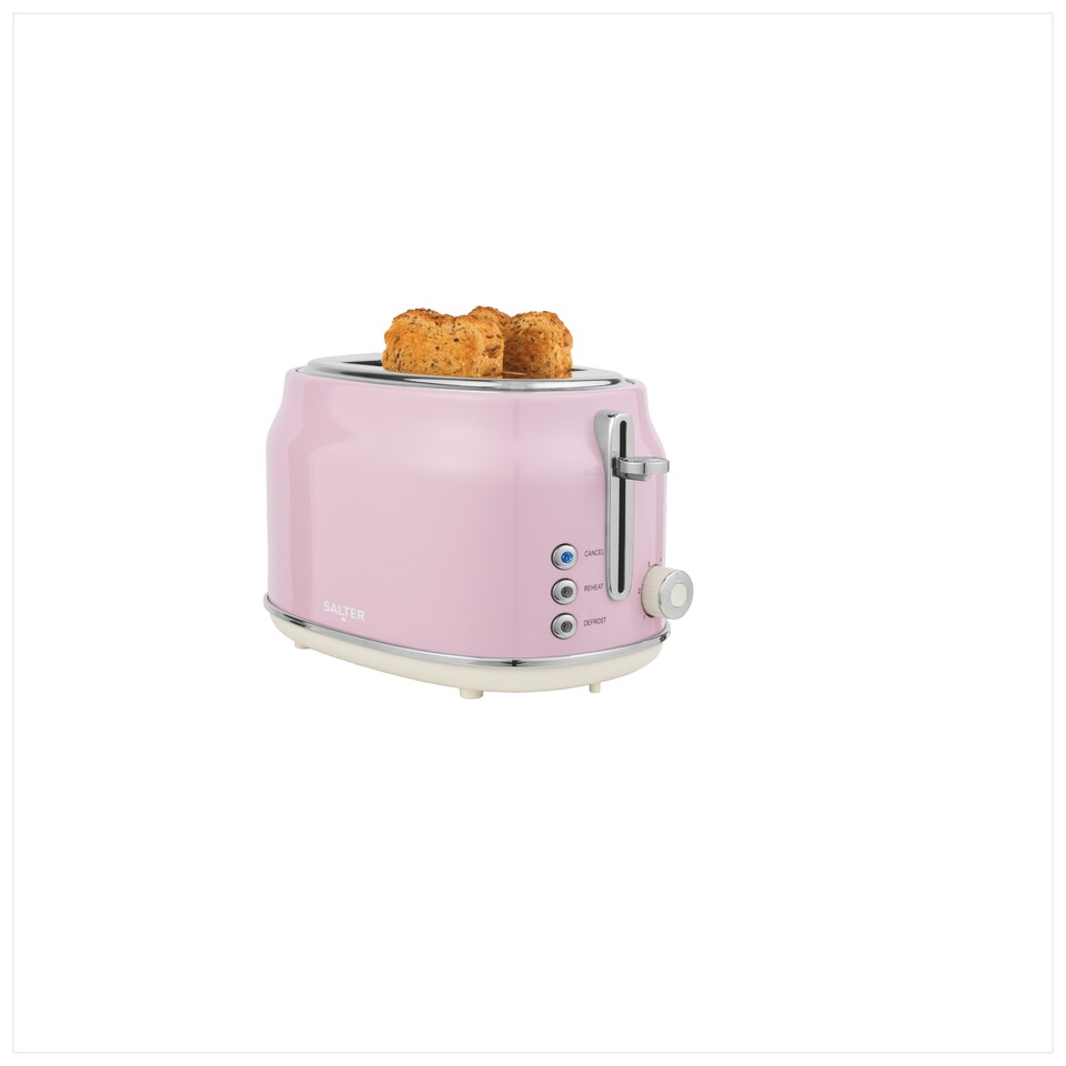 image 1 of Salter Pink Retro 2 Slice Toaster