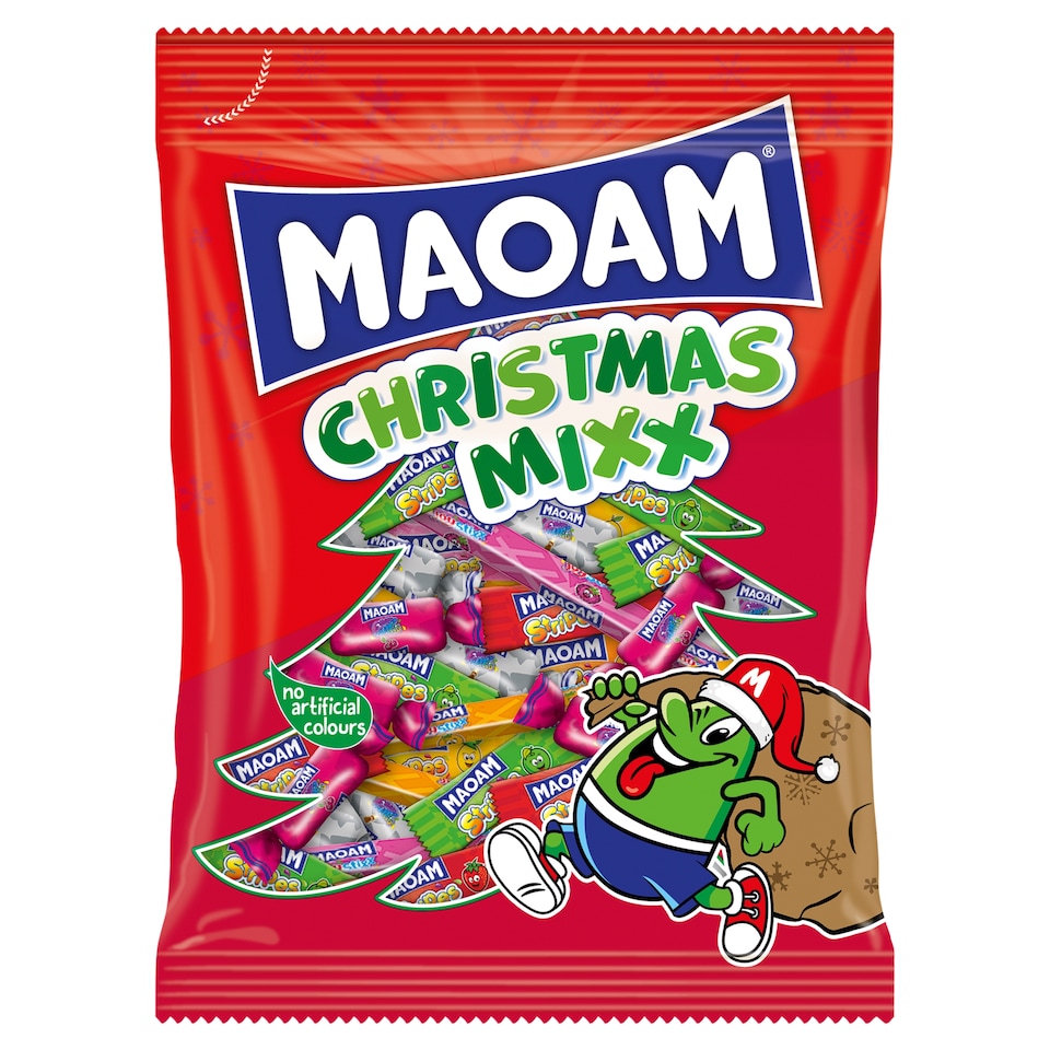 Maoam Christmas Mixx Chewy Candy Mix, Some with Cola Flavor 375 g