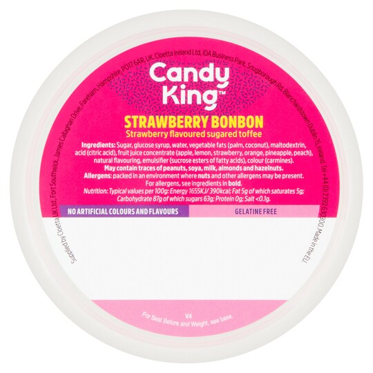 Candyking Strawberry Bonbon 140G Tesco Groceries