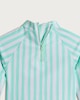 image 3 of F&F Girls 2-Piece Ice Cream Print Striped Swim Set in Turquoise