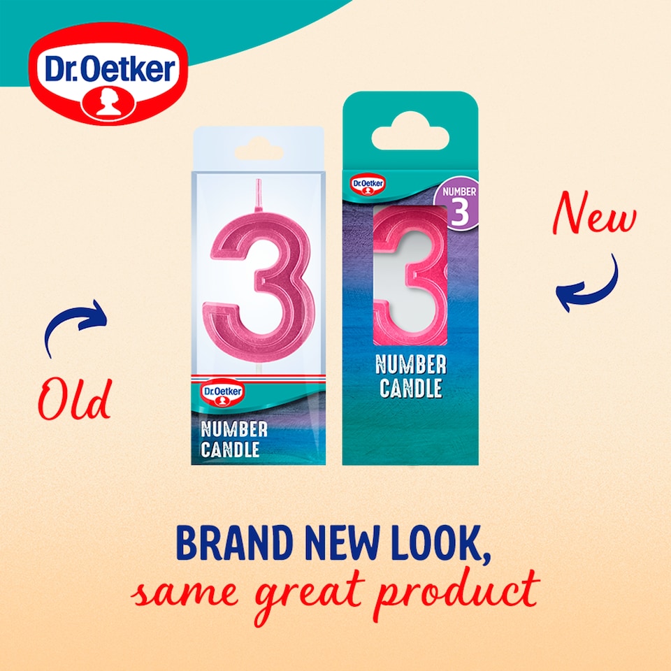 image 1 of Dr. Oetker Number 3 Candle