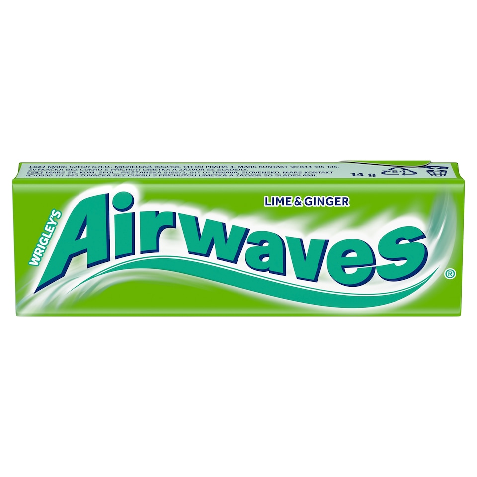 Wrigley's Airwaves Lime & Ginger 10 ks 14g