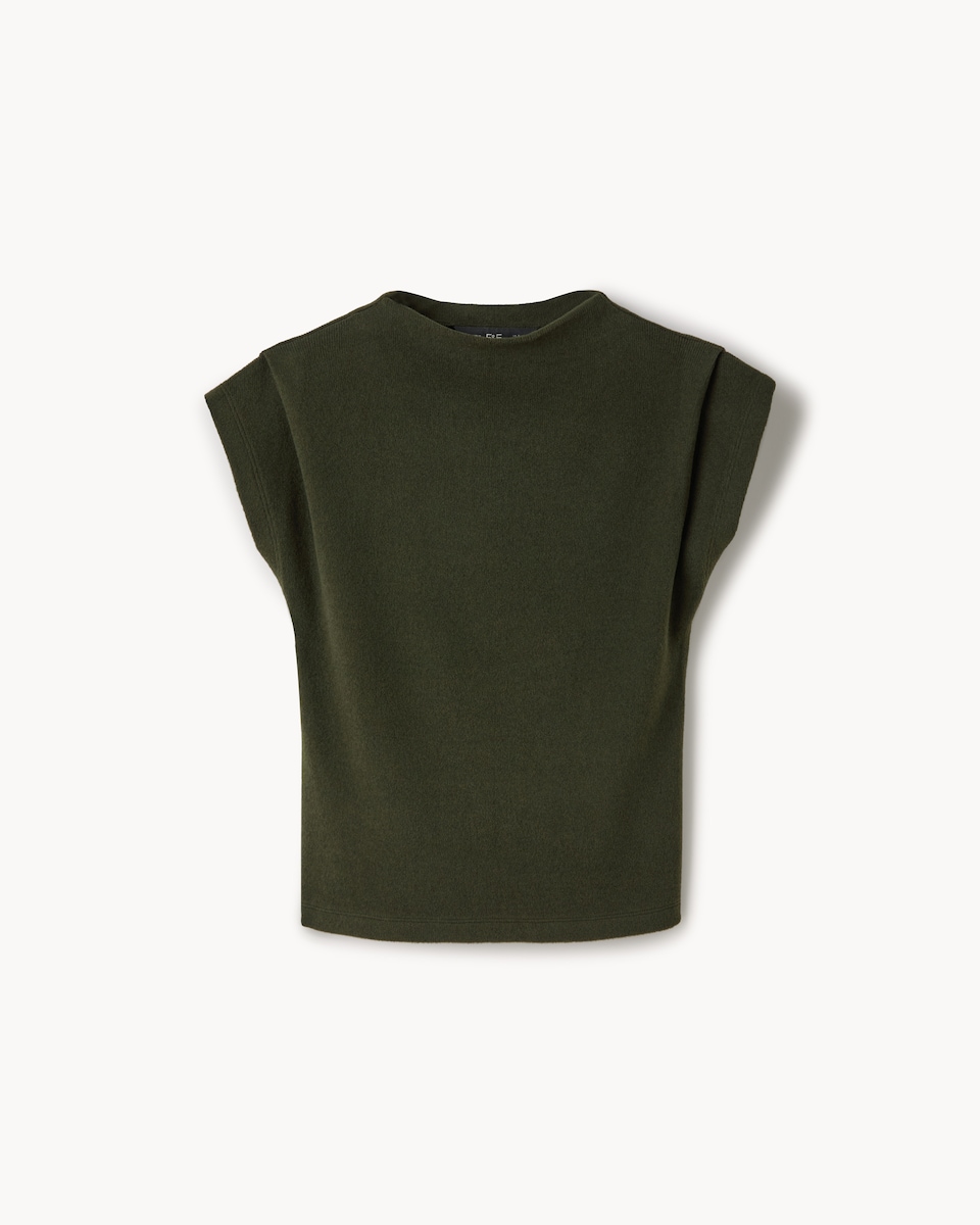 image 1 of F&F Brushed Pleated Sleeve Co-ord Top in Olive