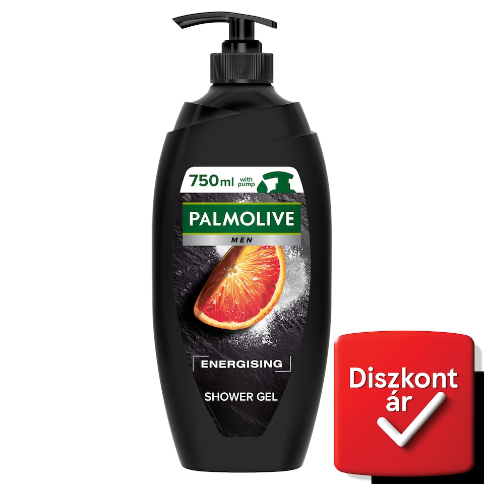 Palmolive Men Energising 3in1 férfi pumpás tusfürdő 750 ml  1. kép
