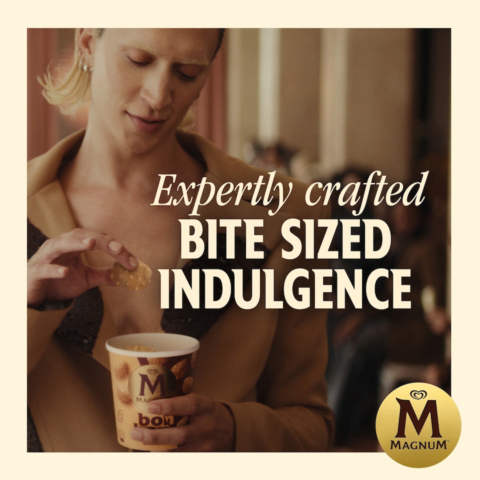 image 1 of Magnum Bonbon Gold Caramel Billionaire Ice Cream Frozen Snack 204ml