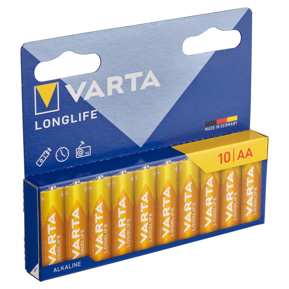 Obrázek 1 pro produkt Varta Longlife AA alkalické baterie 10 ks