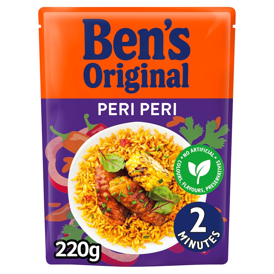 image 1 of Bens Original Peri Peri Microwave Rice 220g