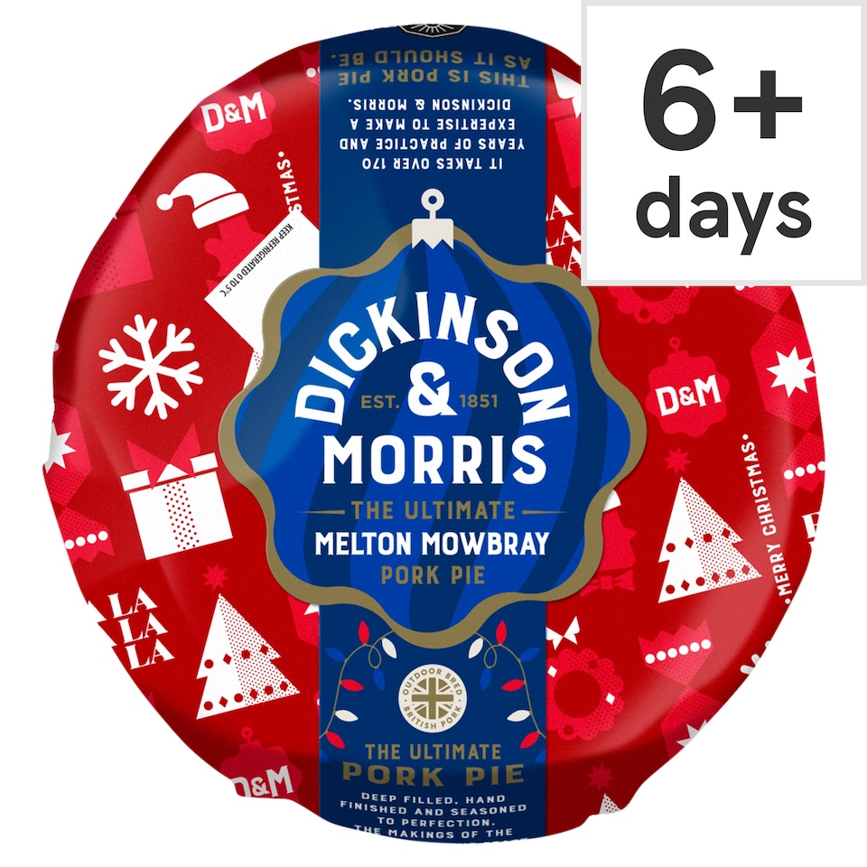 Dickinson & Morris Large Melton Mowbray Pork Pie 440G