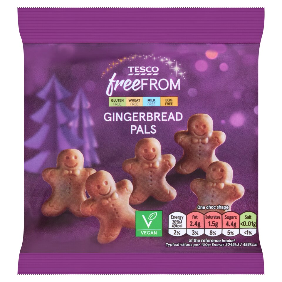 Tesco Freefrom Gingerbread Pals 50g
