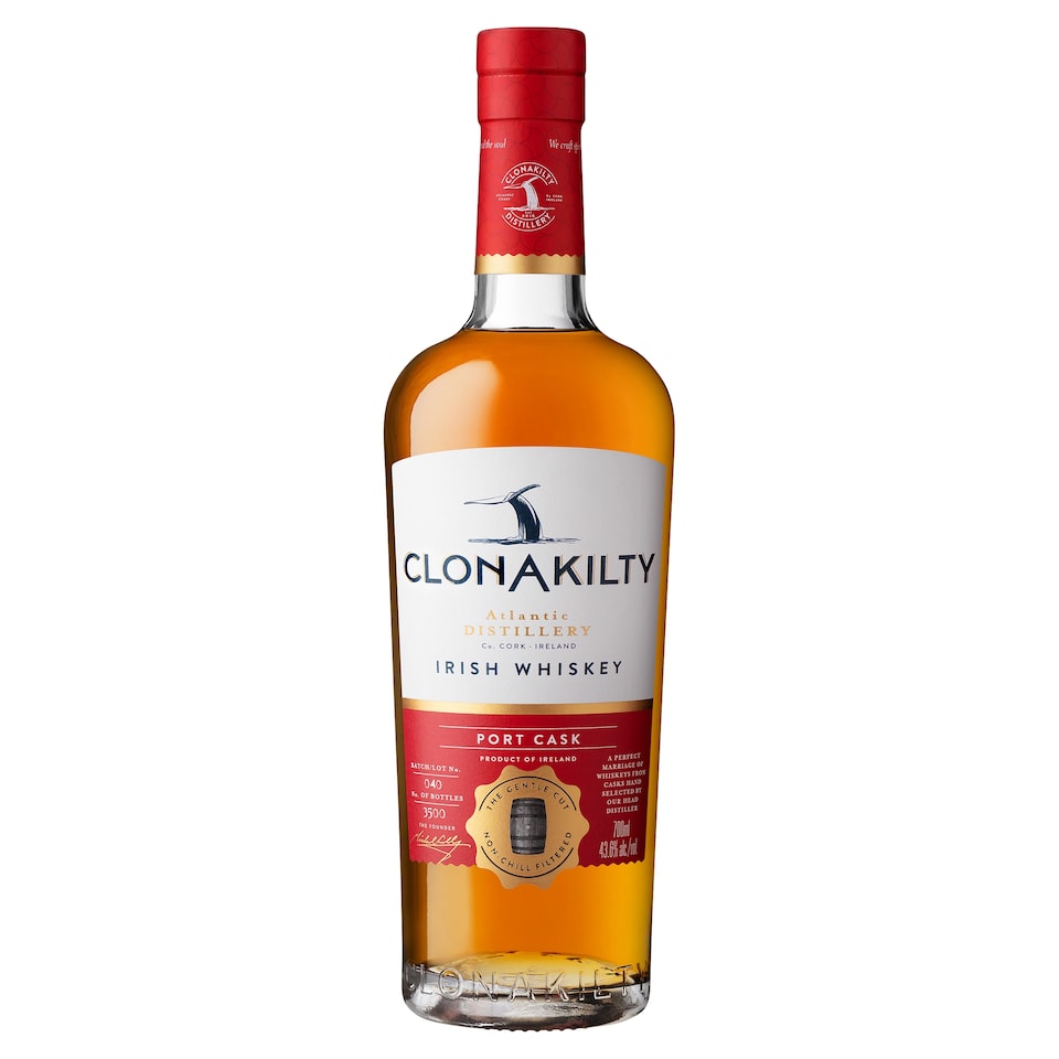 Clonakilty Port Cask Irish Whiskey 700Ml