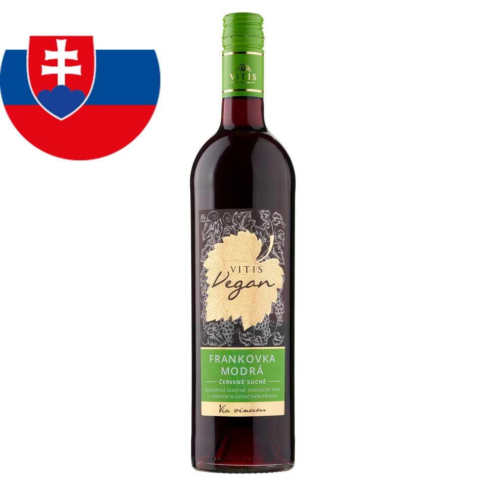 image 1 of Vitis Vegan Frankovka Blue Slovak Quality Varietal Wine Red Dry 0.75 L