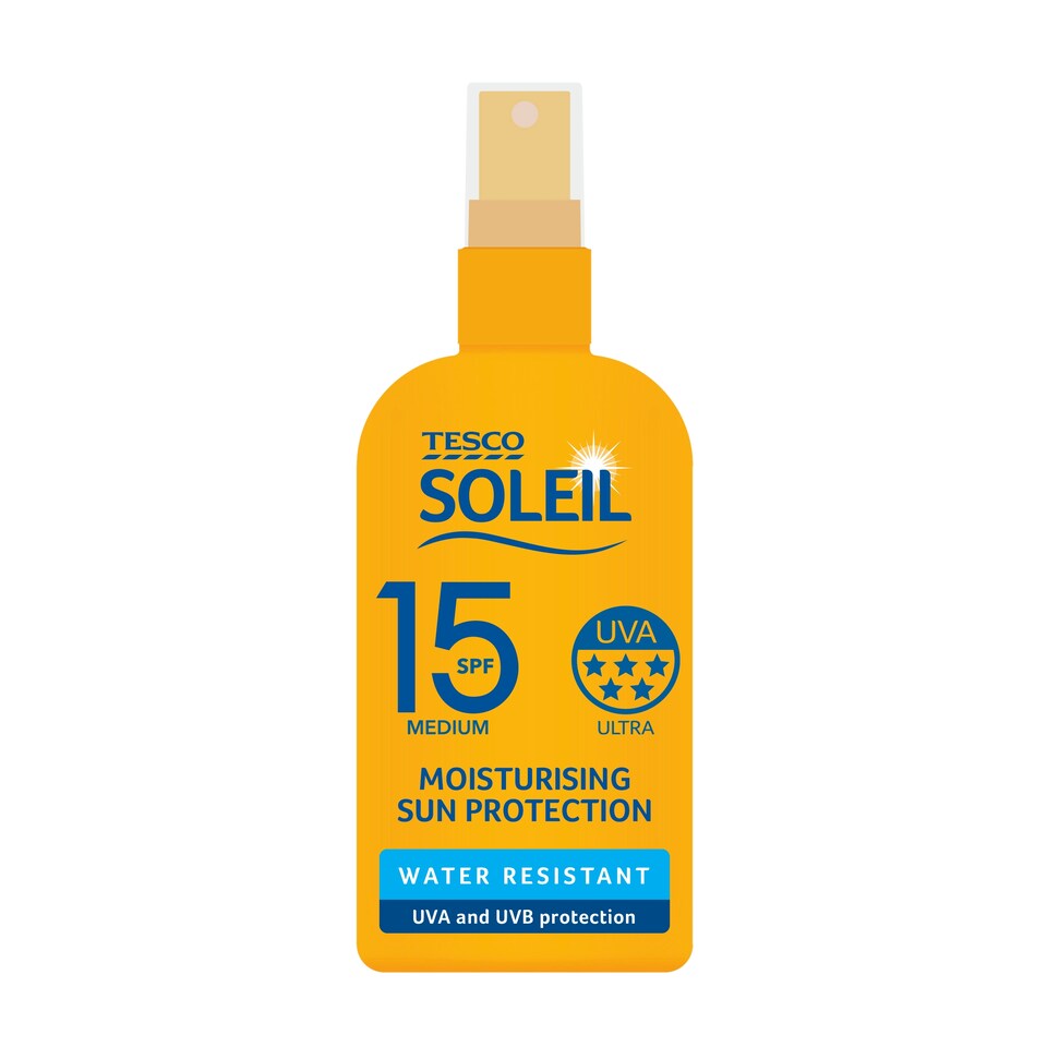 image 1 of Tesco Soleil Sun Spray Spf 15 200Ml