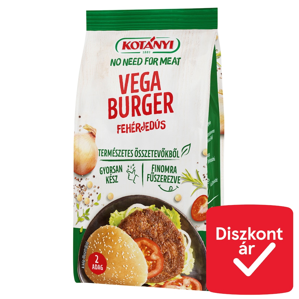 Kotányi No Need For Meat vega burger 100 g