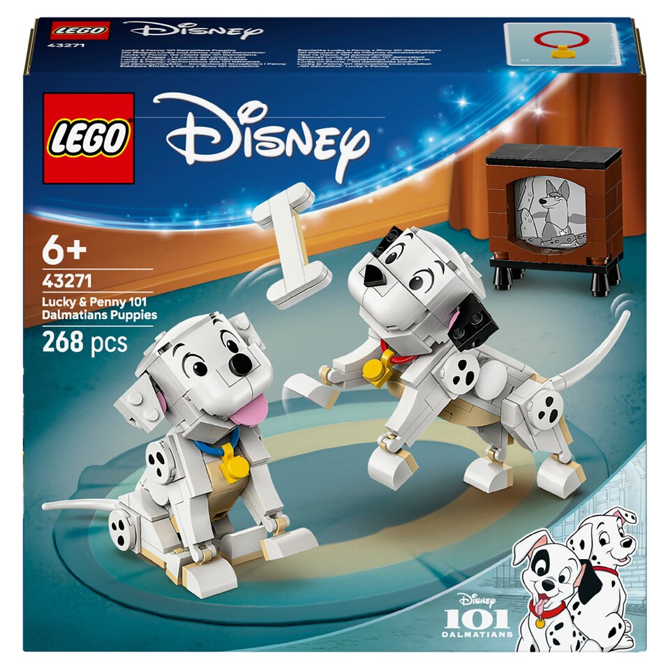 image 1 of LEGO Disney 43271 Lucky & Penny 101 Dalmatians Puppies